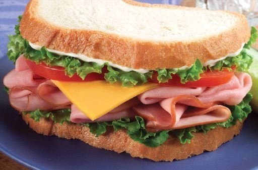 El queso del sandwich